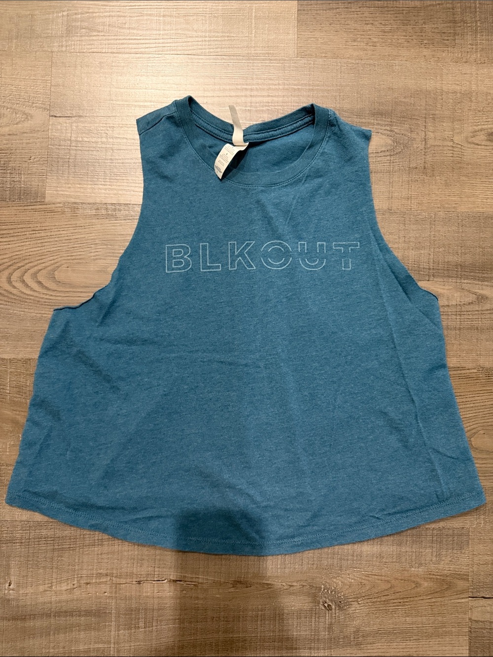 Blackout barbell muscle tank